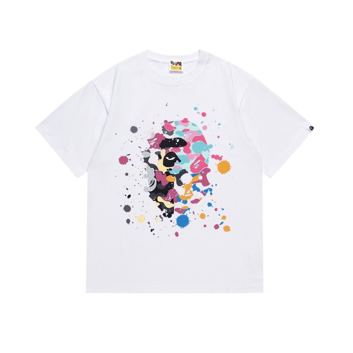 US Limited Splash Ink Graffiti Ape Head Print Tee 2 colors 29345611