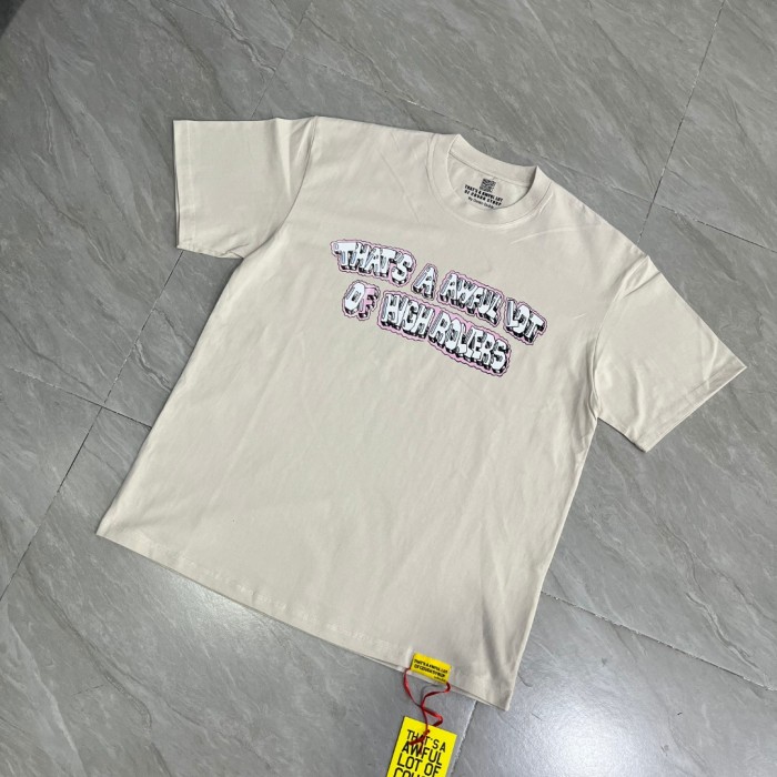 Cartoon Hip Hop Streetwear Front Pink Outline Bubble Text Back Utility Pole Cartoon Character Bottle Figure Double Sided Print T-Shirt 29345275