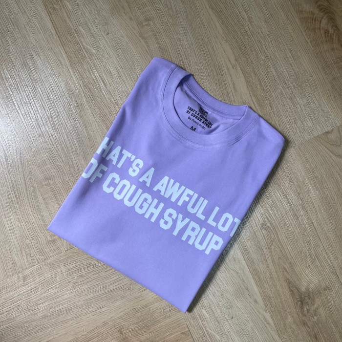 Basic Streetwear Front Simple Line Font Back Huge Bold Stacked Letter Dual Side Print T-Shirt 29345290
