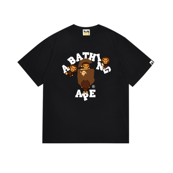 Climbing Letter Milo Flip Cover Ape Head Print Tee 4 colors 29345623