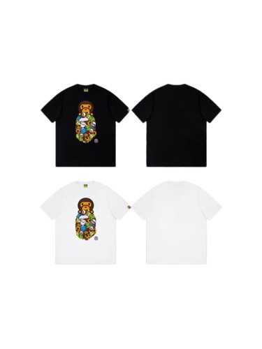 1:1 quality version Stacking Matryoshka Dolls Colorful Cartoon Milo Print Tee 2 colors 29345557