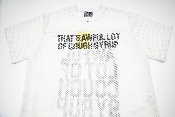 Retro Sport Streetwear Available Front Simple Block Typography Back Large Stacked Letter Print Cropped Mesh Jersey T-Shirt 4 colors 29345315