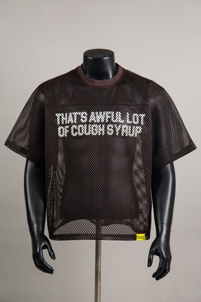 Retro Sport Streetwear Available Front Simple Block Typography Back Large Stacked Letter Print Cropped Mesh Jersey T-Shirt 4 colors 29345315