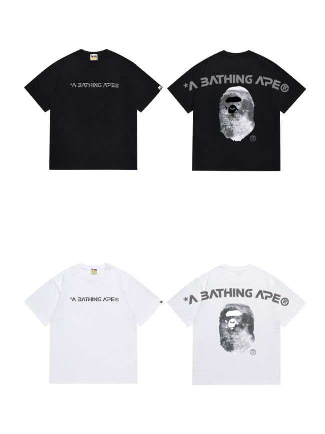 Ape Head Moon Letter Print Tee 2 colors 29345630