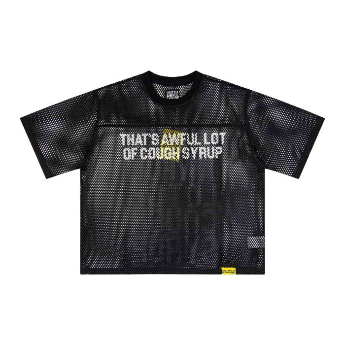 Retro Sport Streetwear Available Front Simple Block Typography Back Large Stacked Letter Print Cropped Mesh Jersey T-Shirt 4 colors 29345315