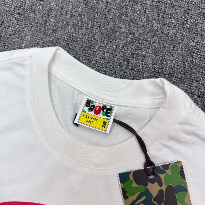 1:1 quality version Shield Emblem Wave Ape Head Mountain Print Tee 2 colors 29345554