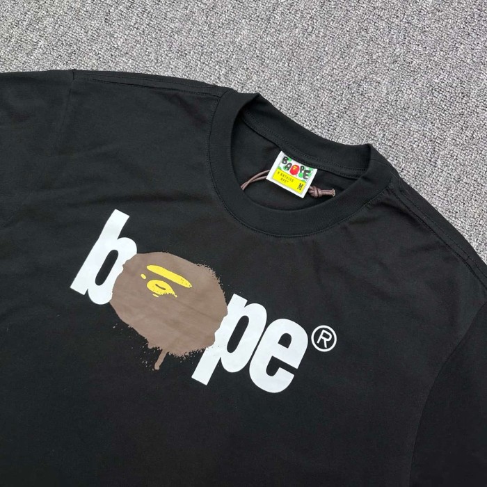 1:1 quality version Paint Drip Oblate Ape Head Print Tee 2 colors 29345559