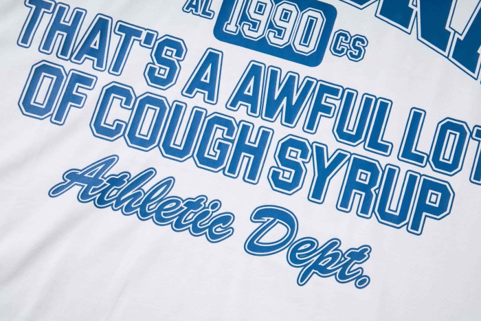 Y2K Vintage Campus Street Front Athletic Dept Phrase Back Star ALCSS City Text Art Print T-Shirt 2 colors 29345331