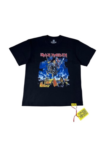 Heavy Metal Rock Streetwear Front Iron Maiden Skeleton Warrior Horse Battle Scene Band Logo Print T-Shirt 29345277