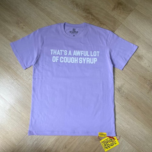 Basic Streetwear Front Simple Line Font Back Huge Bold Stacked Letter Dual Side Print T-Shirt 29345290