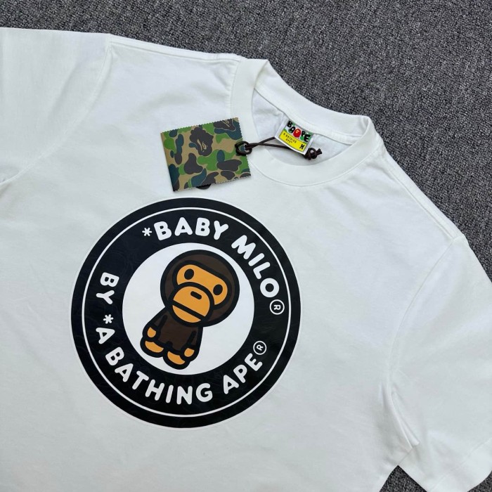 1:1 quality version Round Emblem Milo Print Tee 2 colors 29345560