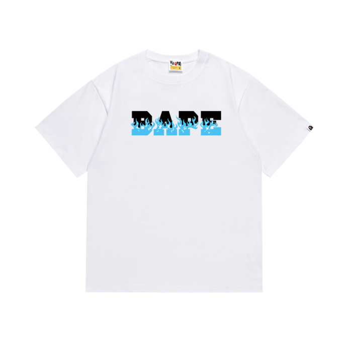 Burning Flame Logo Letter Print Tee 4 colors 29345624