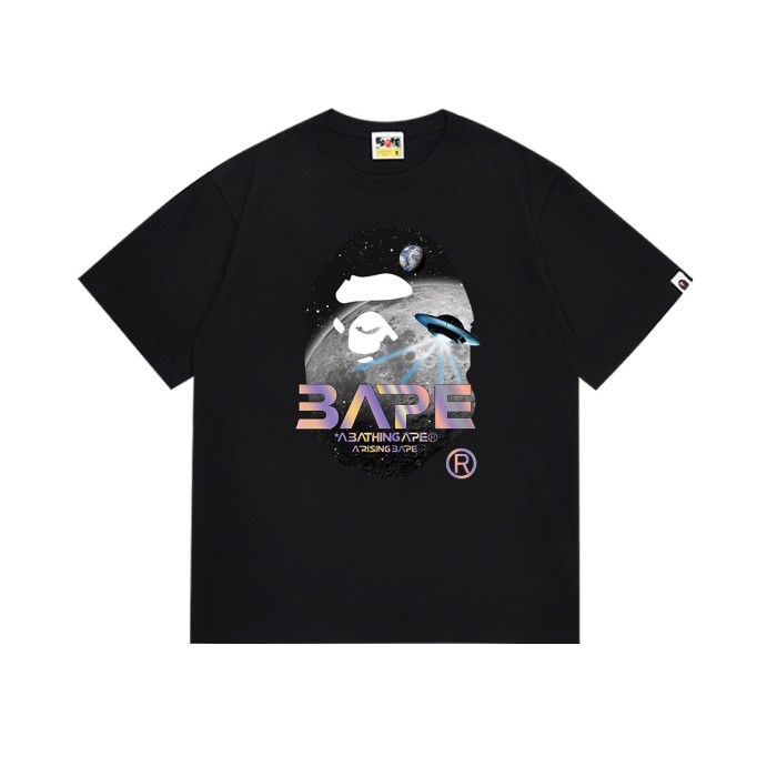 Mid Autumn Moon Ape Head Laser UFO Print Tee 2 colors 29345631