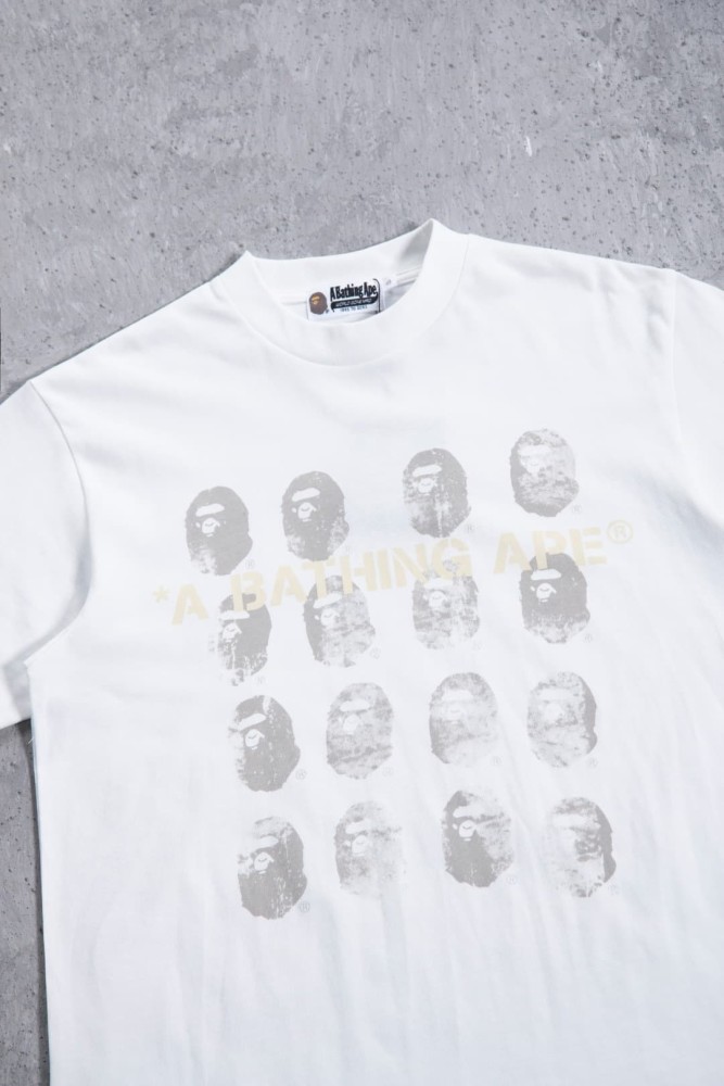A Bathing Ape Bape Matrix Lunar Meteorite Ape Head Print Tee 2 colors 29348040