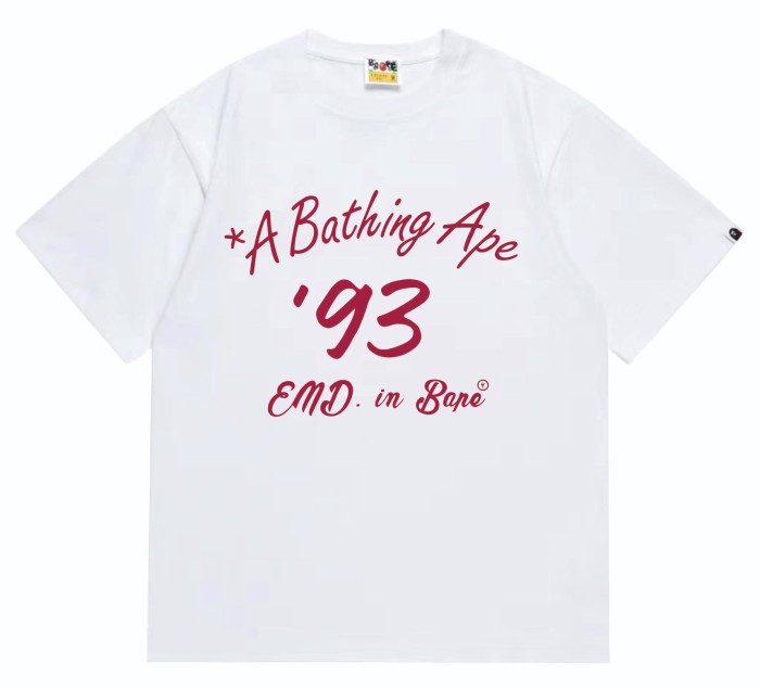 A Bathing Ape Bape END Co-branded 93 Letter Bowling Print Tee 29347615
