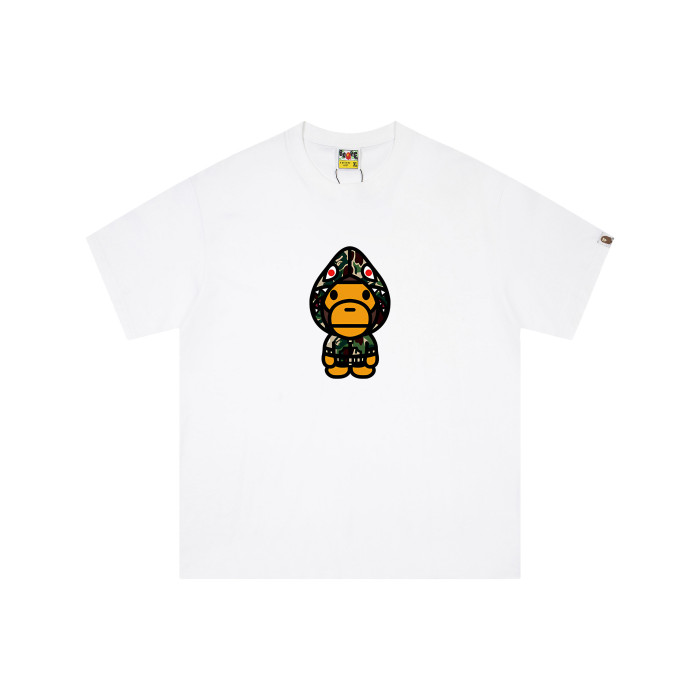 A Bathing Ape Bape Pointed Hat Shark Camouflage Milo Print Tee 6 colors 29348044
