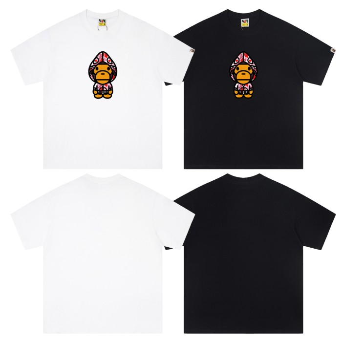 A Bathing Ape Bape Pointed Hat Shark Camouflage Milo Print Tee 6 colors 29348044