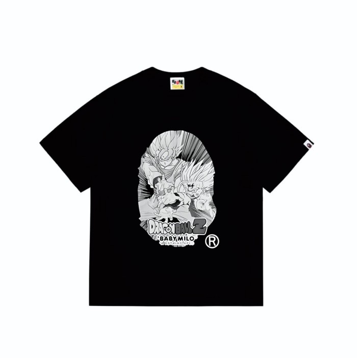 A Bathing Ape Bape Dragon Ball Co-branded Goku Vegeta Ape Frame Print Tee 2 colors 29348052
