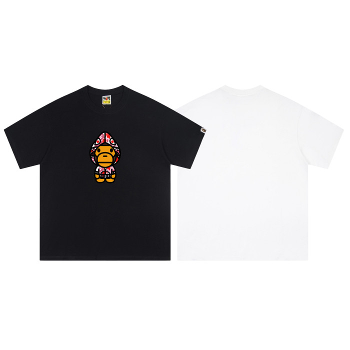 A Bathing Ape Bape Pointed Hat Shark Camouflage Milo Print Tee 6 colors 29348044
