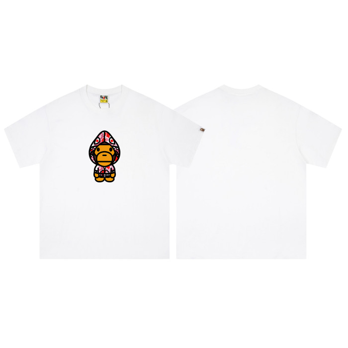 A Bathing Ape Bape Pointed Hat Shark Camouflage Milo Print Tee 6 colors 29348044