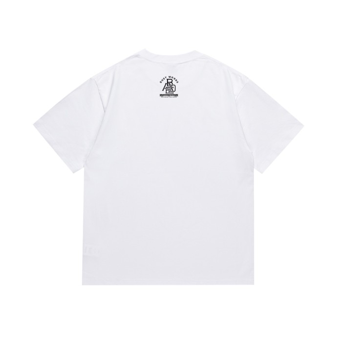 A Bathing Ape Bape Ape Head Pisces Letter Round Seal Print Tee 2 colors 29348077