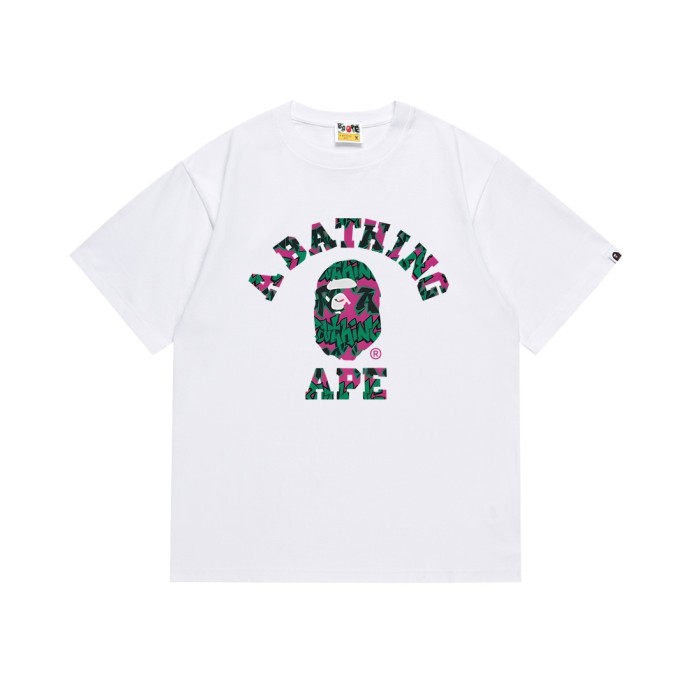 A Bathing Ape Bape Gradient Graffiti Letter Ape Head Print Tee 6 colors 29348046