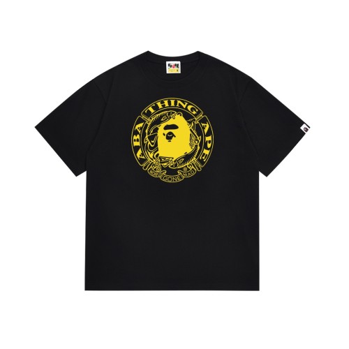 A Bathing Ape Bape Ape Head Pisces Letter Round Seal Print Tee 2 colors 29348077