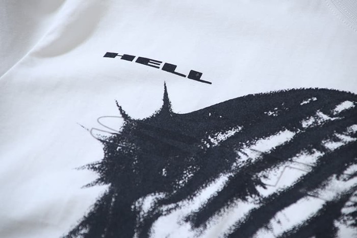 Hellstar Studio Thorn Crown Face Covered Jesus Print Tee 29348174