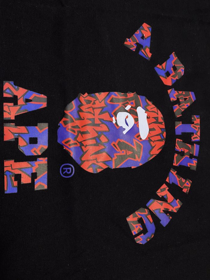 A Bathing Ape Bape Gradient Graffiti Letter Ape Head Print Tee 6 colors 29348046