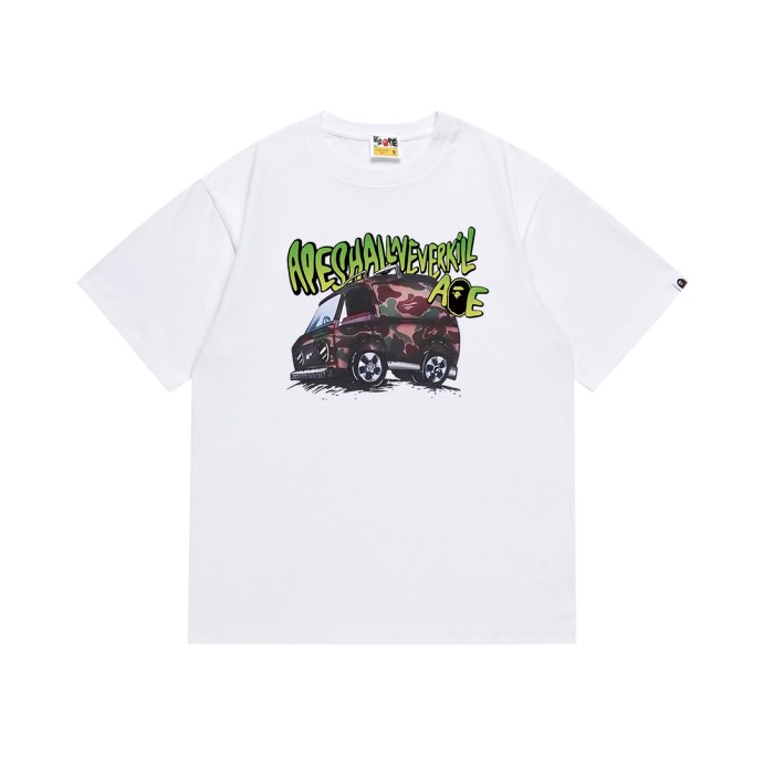 A Bathing Ape Bape Camo Car Graffiti Ape Head Letter Print Tee 2 colors 29348054