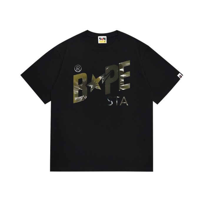 A Bathing Ape Bape Tie Dye Large Letter Star Print Tee 4 colors 29348079