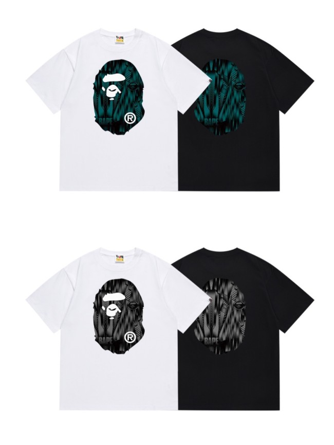 A Bathing Ape Bape High Speed Racing Sense Ape Head Print Tee 4 colors 29348042