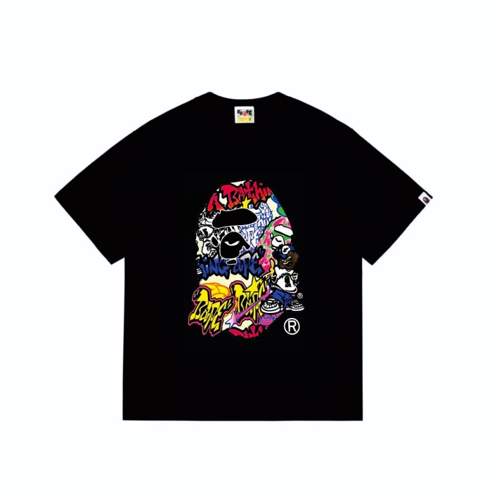 A Bathing Ape Bape Street Toy Graffiti Cartoon Ape Print Tee 2 colors 29348047