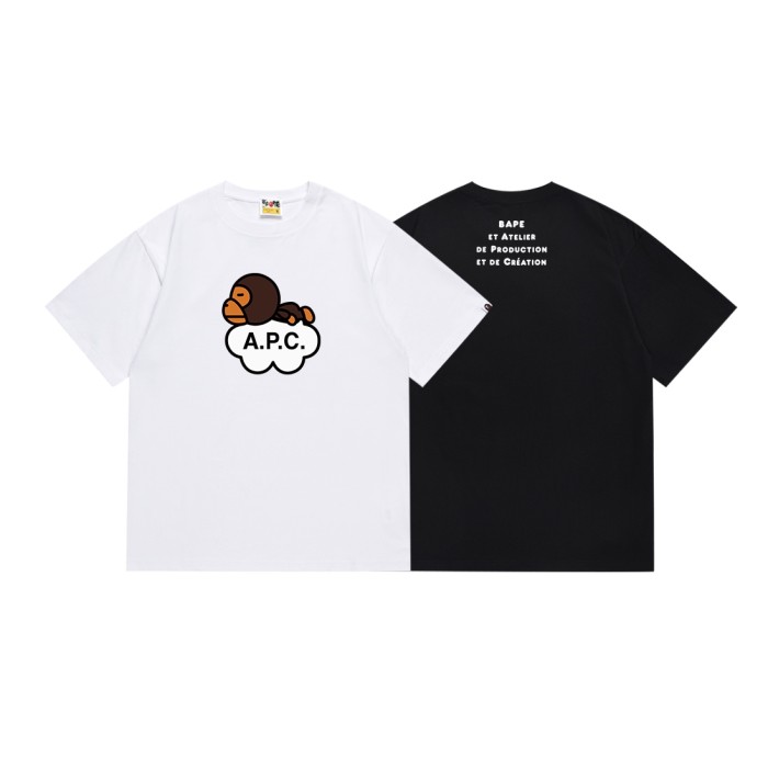 A Bathing Ape Bape A.P.C Co-branded Cloud Milo Print Tee 2 colors 29347614