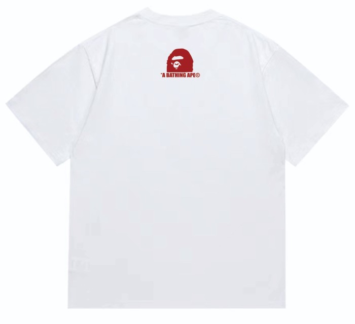 A Bathing Ape Bape Round Seal Plaid STA Ape Head Print Tee 2 colors 29348071