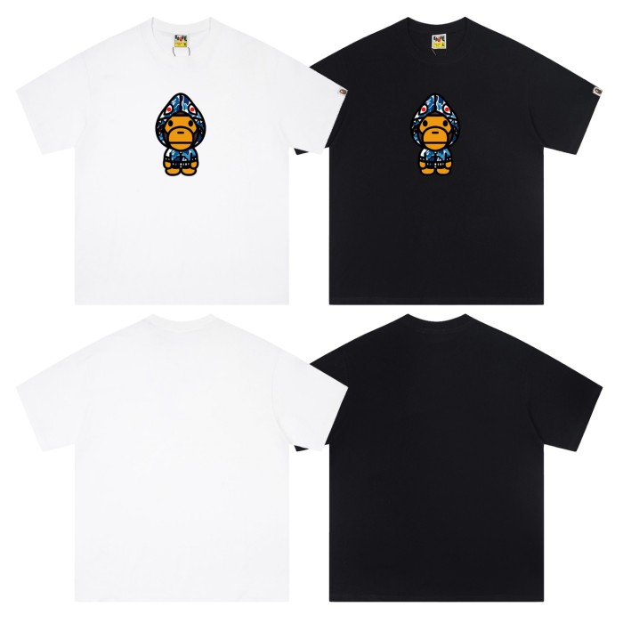 A Bathing Ape Bape Pointed Hat Shark Camouflage Milo Print Tee 6 colors 29348044