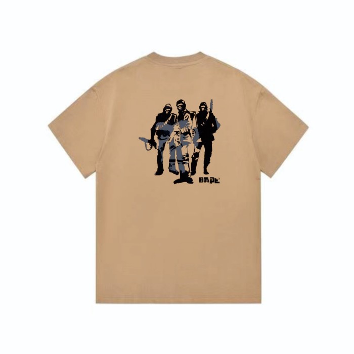 A Bathing Ape Bape American Combat Ape Squad Silhouette Print Tee 2 colors 29348053
