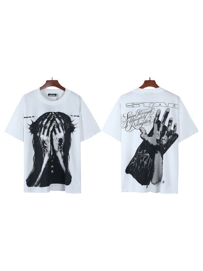 Hellstar Studio Thorn Crown Face Covered Jesus Print Tee 29348174