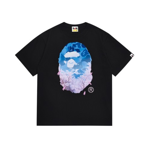 A Bathing Ape Bape Cherry Blossom Tree Mount Fuji Ape Head Print Tee 2 colors 29348070