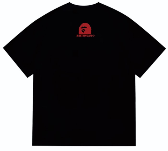A Bathing Ape Bape Round Seal Plaid STA Ape Head Print Tee 2 colors 29348071