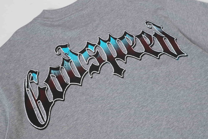 Godspeed West Coast Casual Fashion Front Stadium Skeleton Basketball Player Number 8 Jersey Gradient Gothic Text Print T-Shirt 29348161