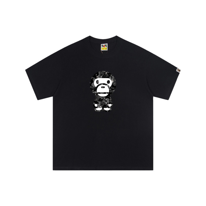 A Bathing Ape Bape Water Drop Black White Camo Milo Print Tee 2 colors 29348068