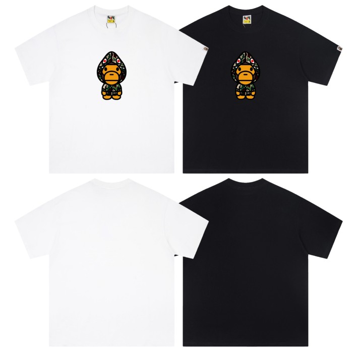 A Bathing Ape Bape Pointed Hat Shark Camouflage Milo Print Tee 6 colors 29348044