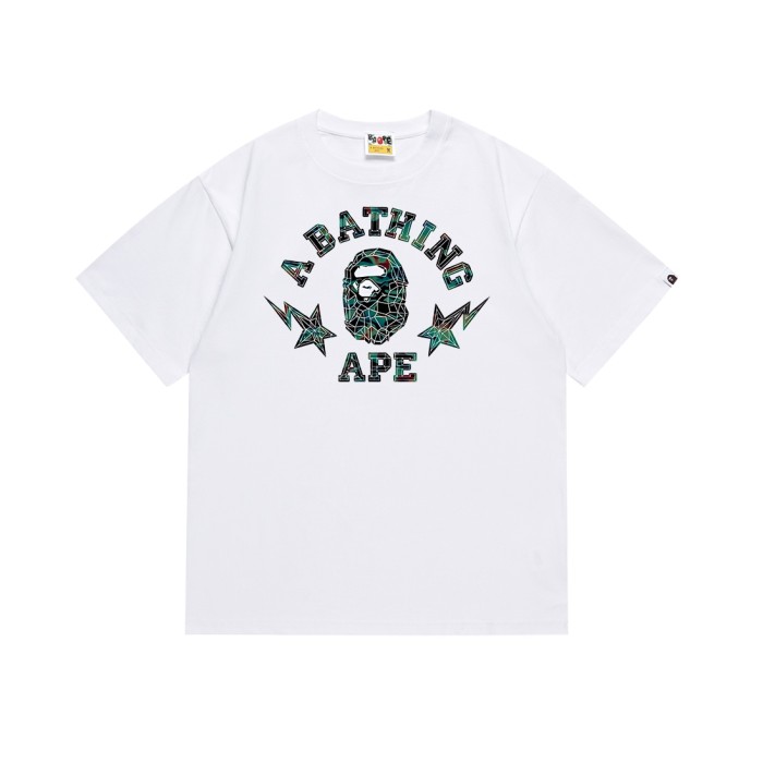 A Bathing Ape Bape Crystal Grid Ape Head Star Print Tee 2 colors 29348062