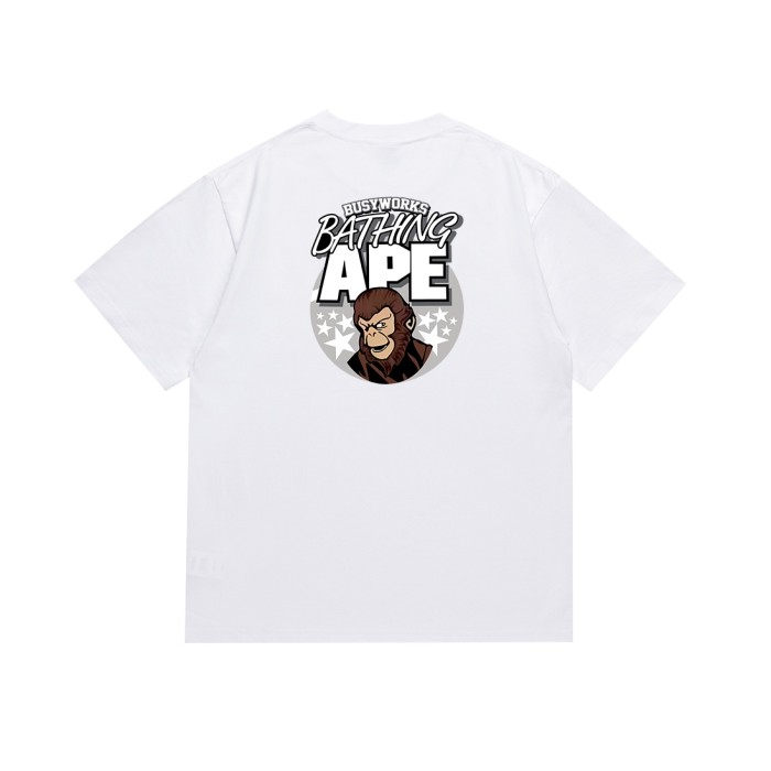 A Bathing Ape Bape Cartoon Green Outfit Swordsman Ape Print Tee 2 colors 29348049