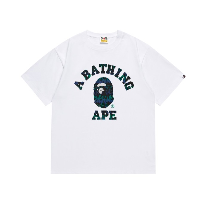 A Bathing Ape Bape Gradient Graffiti Letter Ape Head Print Tee 6 colors 29348046