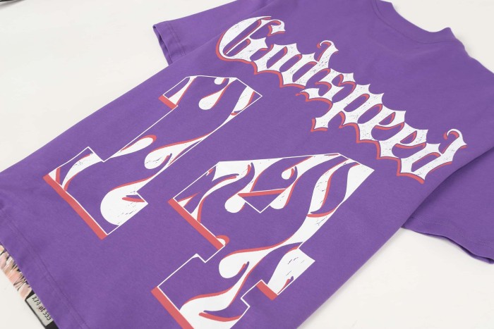 Godspeed Retro Baseball Varsity Streetwear Front Skeleton Baseball Player Vintage Gothic Typography Print T-Shirt 2 colors 29348093