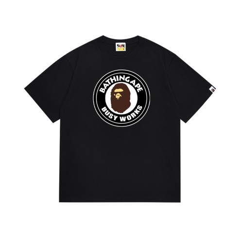 A Bathing Ape Bape Round Seal Letter Ape Head Print Tee 2 colors 29348072
