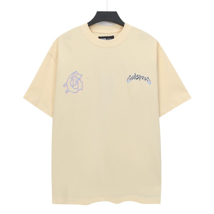 Godspeed West Coast Chicano Beach Fashion Front Chest Gradient Monogram Back Large Gothic Skeleton Palm Shirt Volcano Smoke Graphic T-Shirt 2 colors 29349532