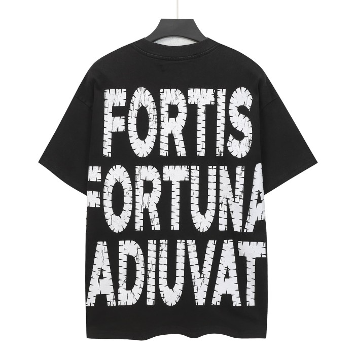 Godspeed Front Black Red Outline Gothic Font Balaclava Skeleton Figure With Rifle Cracked Graphic T-Shirt 2 colors 29353183